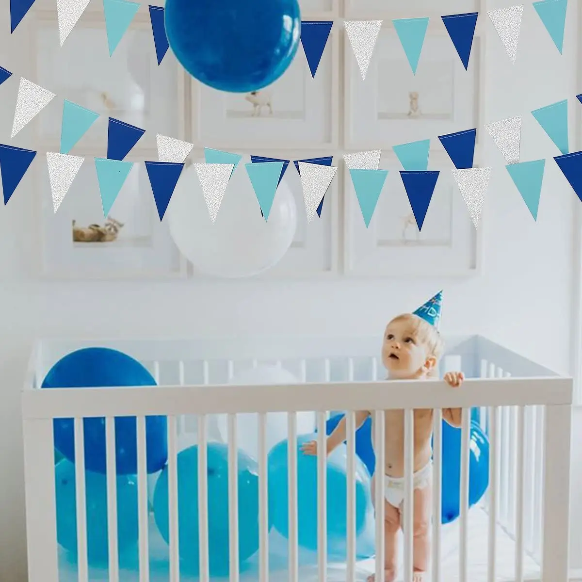 Новогодние баннеры с треугольным флагом 10 футов | Дом и сад