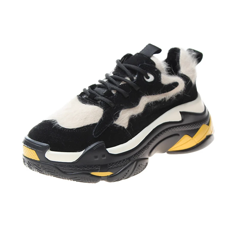 2019 г. обувь теплые зимние женские ботинки на платформе плюшевые повседневные