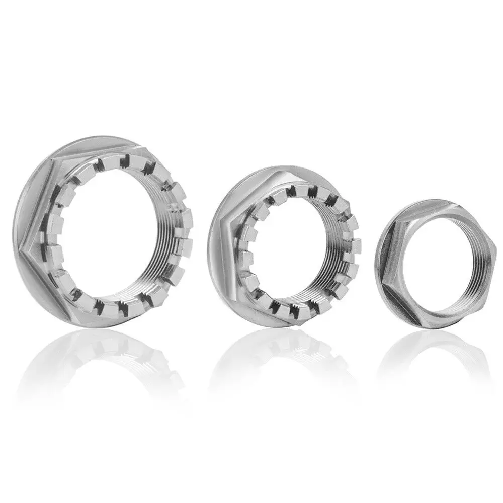 3 шт. Титан передних и задних колес осевые гайки ось комплект часть мотоцикла для