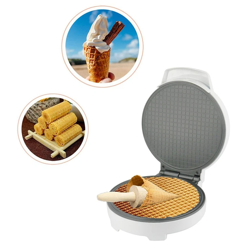 electric crispy egg roll maker omelet crepe baking pan waffle pancake oven diy ice cream cone machine uk plug free global shipping