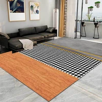 fashionable modern simple luxury thousand bird lattice geometric splicing kitchen living room bedroom bedside carpet mat