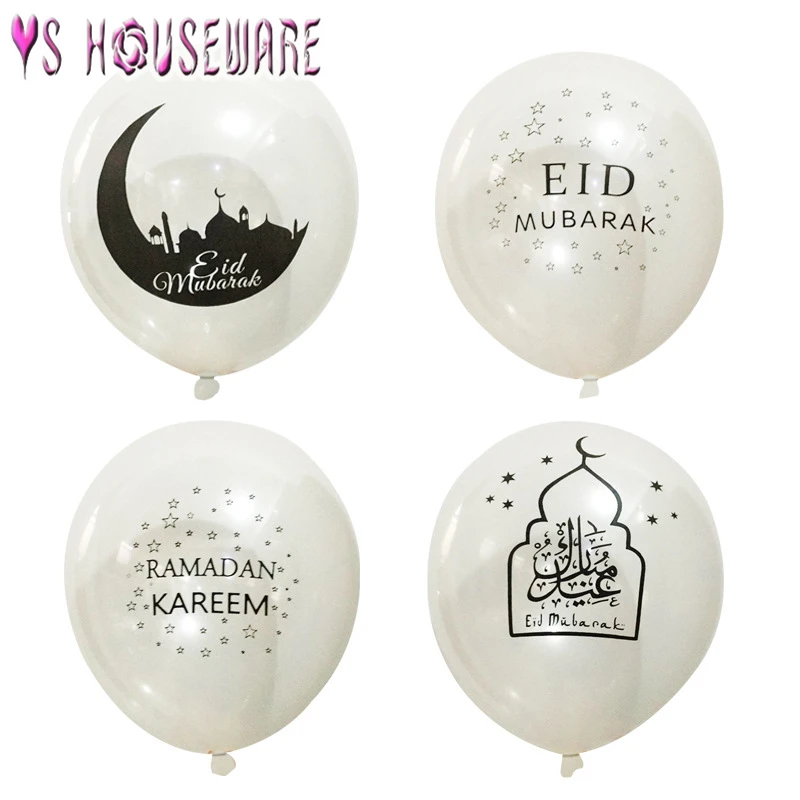 5 шт. 12 дюймов ИД Мубарак прозрачные латексные шары happy Ramadan шар мусульманских