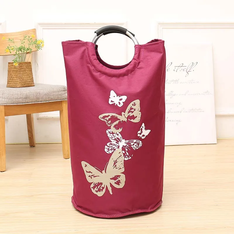 

Oxford cloth dirty clothes bag Amazon dirty clothes hamper aluminum handle storage bag dirty clothes basket