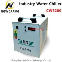 water cooling cw5200 industry chiller for co2 laser machine cooling 150w laser tube newcarve