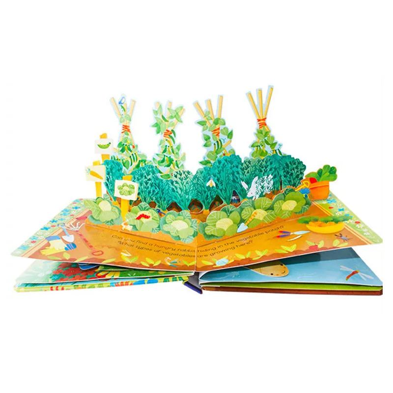 3d-книги оригинальные английские Обучающие книжки с картинками изучит джунгли
