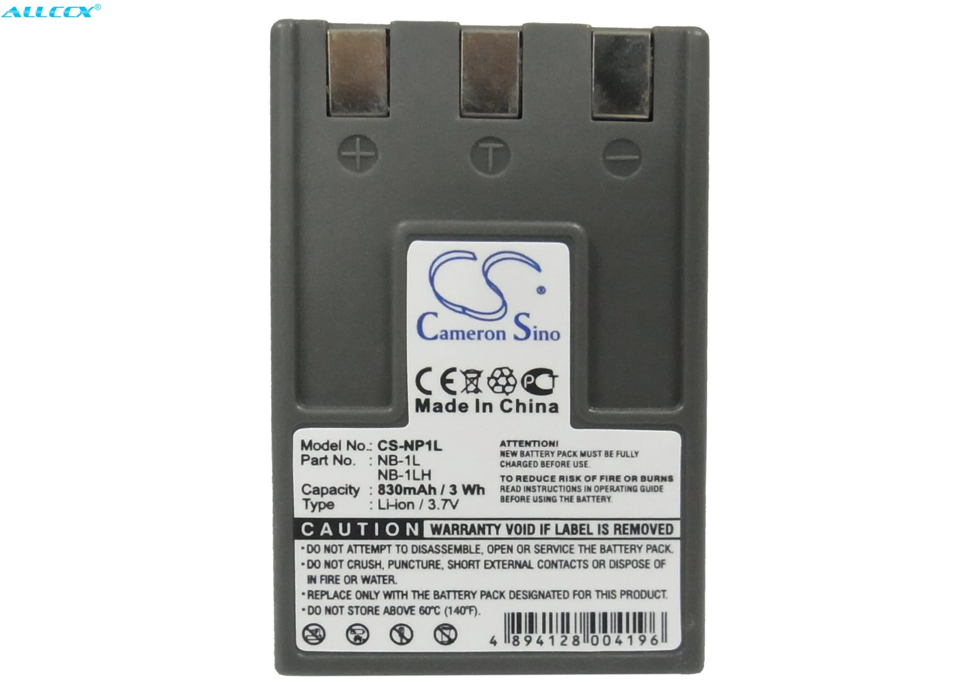 

NB-1L батареи Cameron Sino 830mAh для Canon Digital IXUS 200a,IXUS 300,IXUS 300a,IXUS 320,IXUS 330,IXUS 400,IXUS 430,IXUS 500