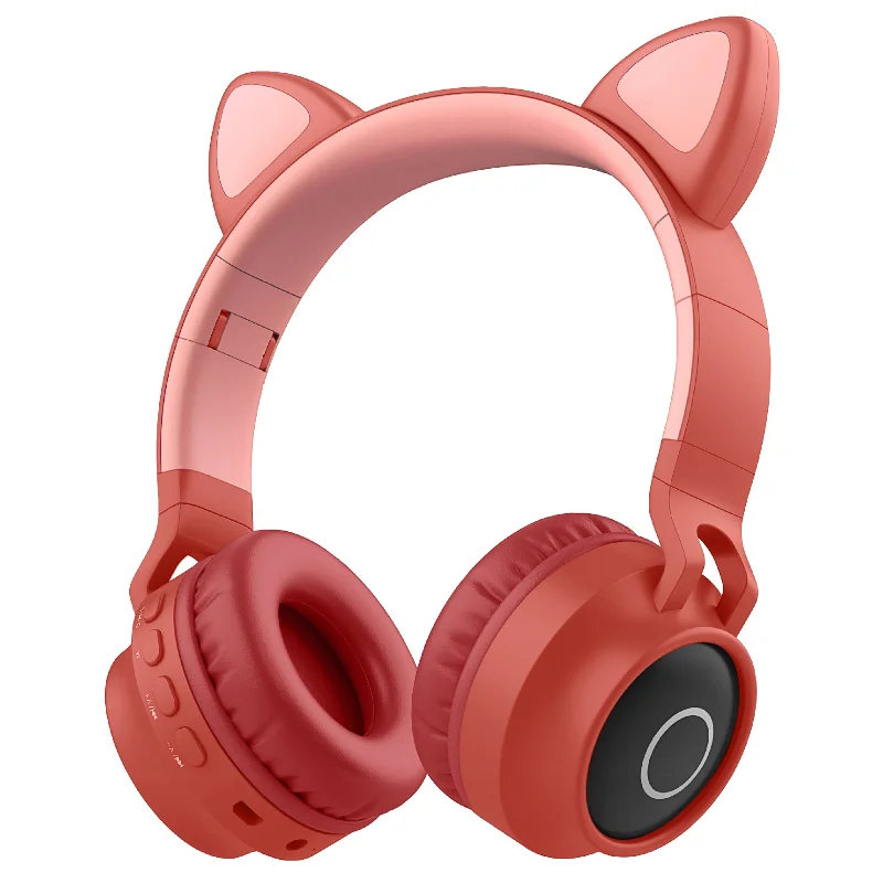 

Led Cat Ear head-mounted Headphones Bluetooth 5.0 Wireless Headset With Microphone Kids Women Phone Music Stereo Headphones