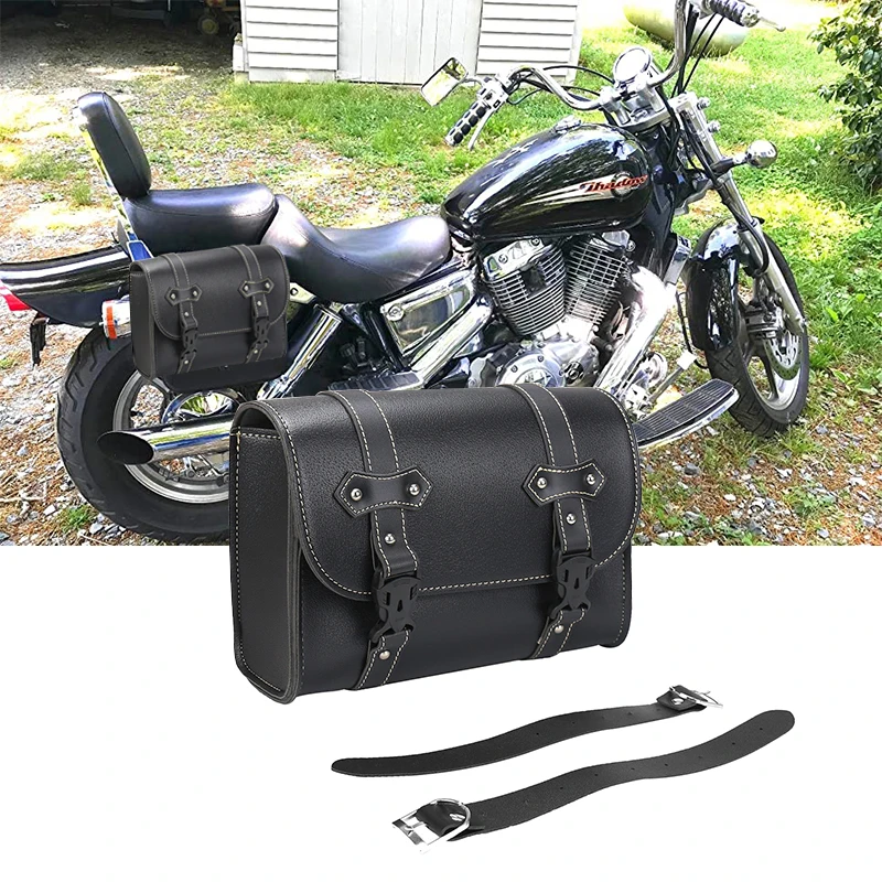 

Universal Motorcycle Bags PU Leather Tool Bag Saddle bag Tool Pouc Waterproof For Sportster 1200 883 BMW Honda Yamaha