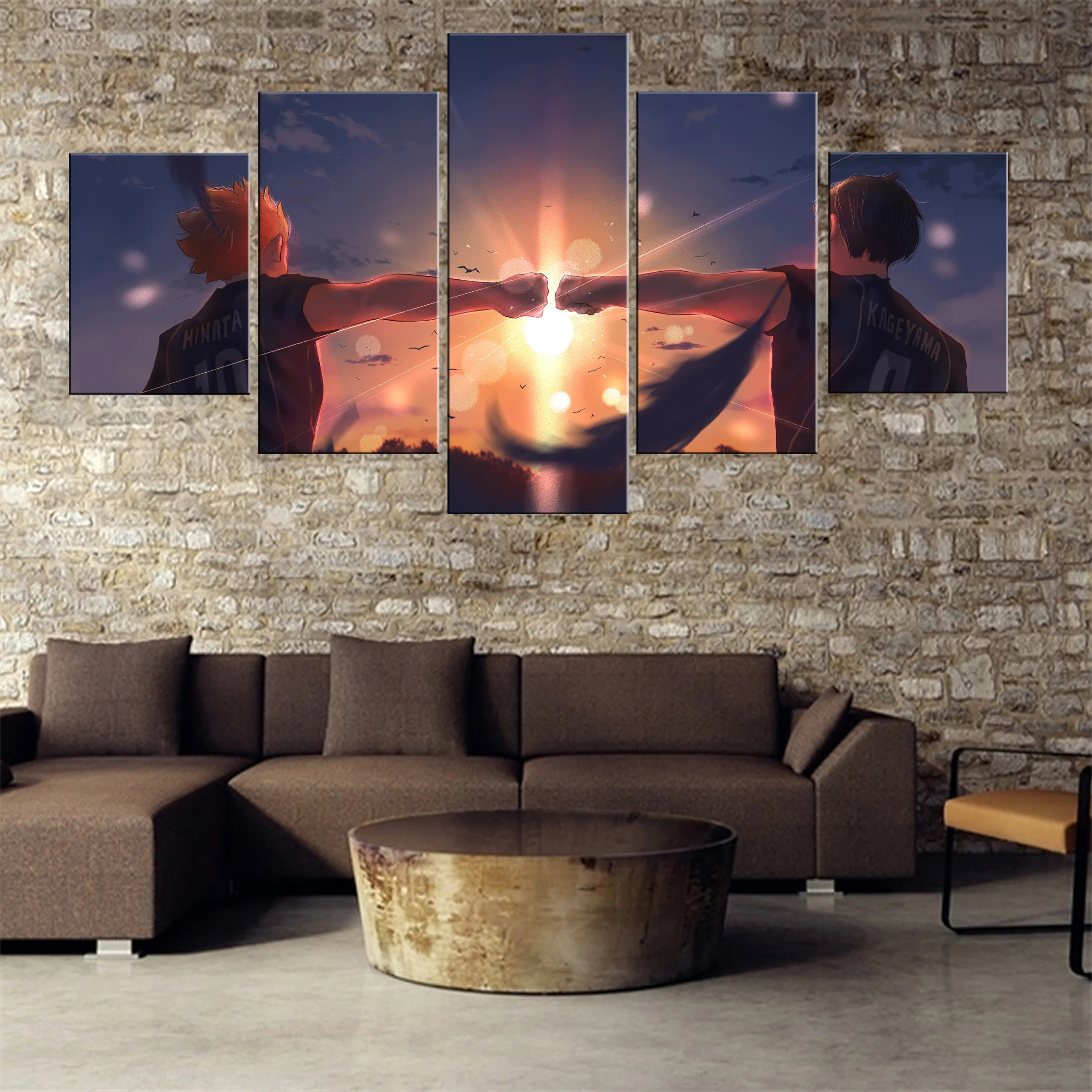 

Anime Haikyuu!! 5 Pieces Canvas Paintings Poster Decoration Modern Oil Decor Wall Home Room Printed Framework