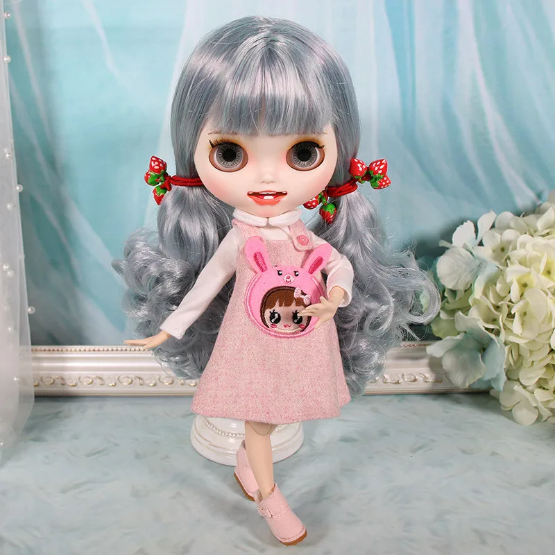 DBS Blyth icy 1/6 bjd комплект с розовой собакой костюм медведем сумка чулки шляпа подарок