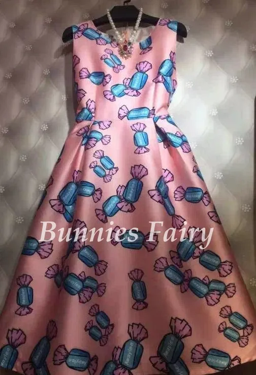 BunniesFairy Весна Осень Хепберн Винтаж Ретро Пастельные цветы цветочный принт Высокая талия платье-майка без рукавов Vestidos - Цвет: 28