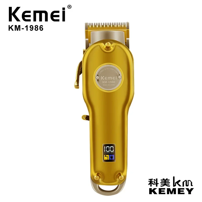 Профессиональный триммер для волос Kemei мощная электрическая машинка стрижки и