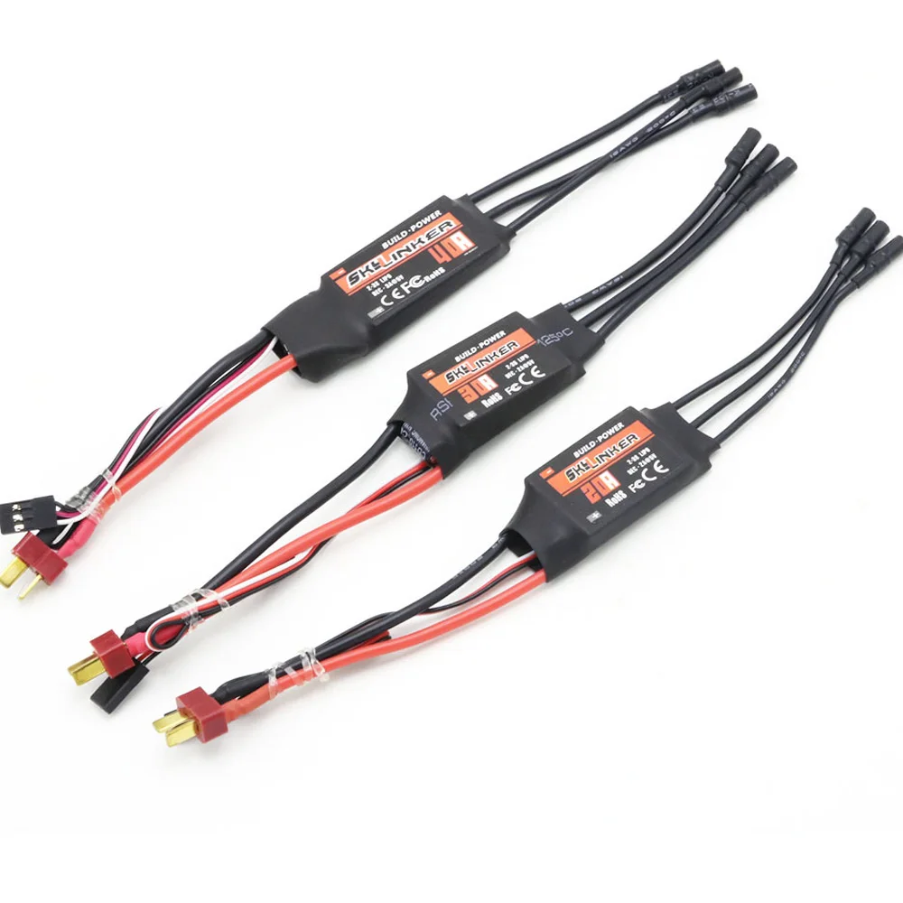 Skylinker BLHeli 20A/30A/40A 2 3S ESC/регулятор скорости с 2A 5V UBEC для RC Fixed wing|Детали и аксессуары| |