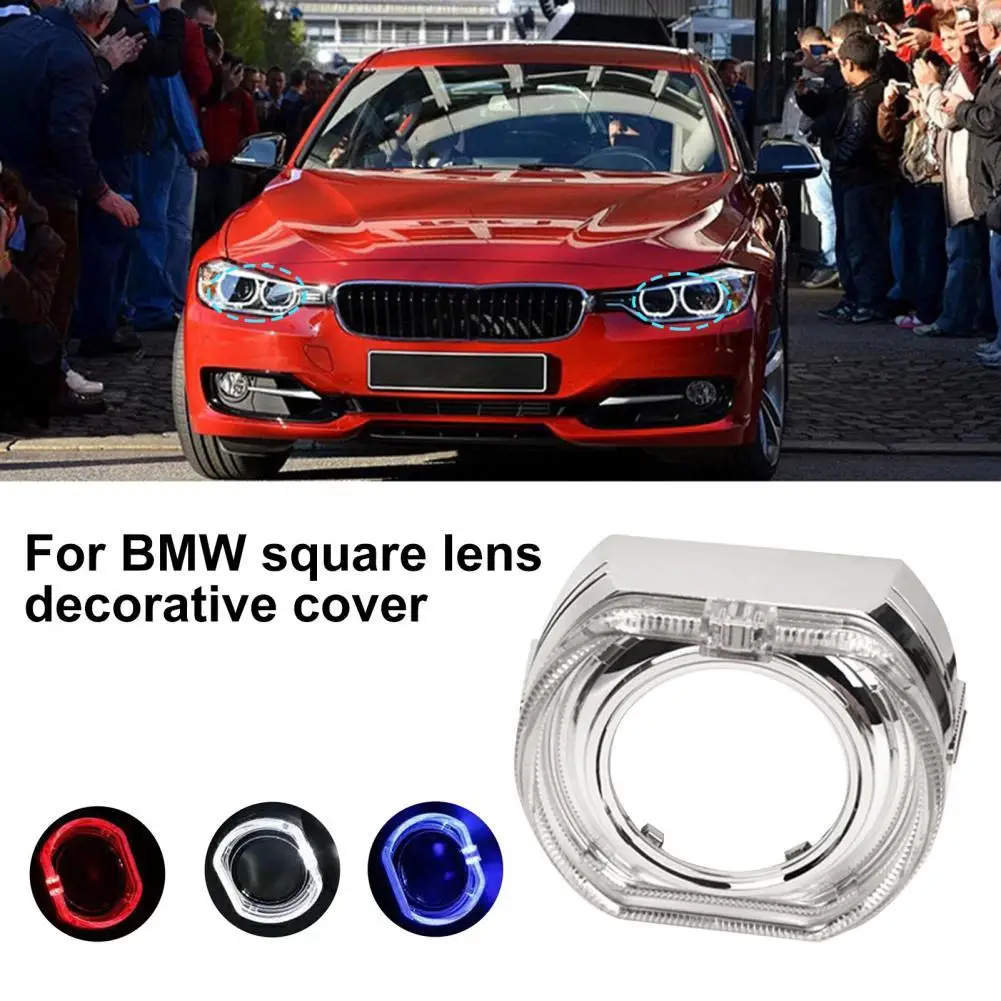 

LED Headlight Super Bright Replacement Silver Shell Left/Right Angel Eyes Daytime Running Light DRL for BMW 3 Series Car Lights