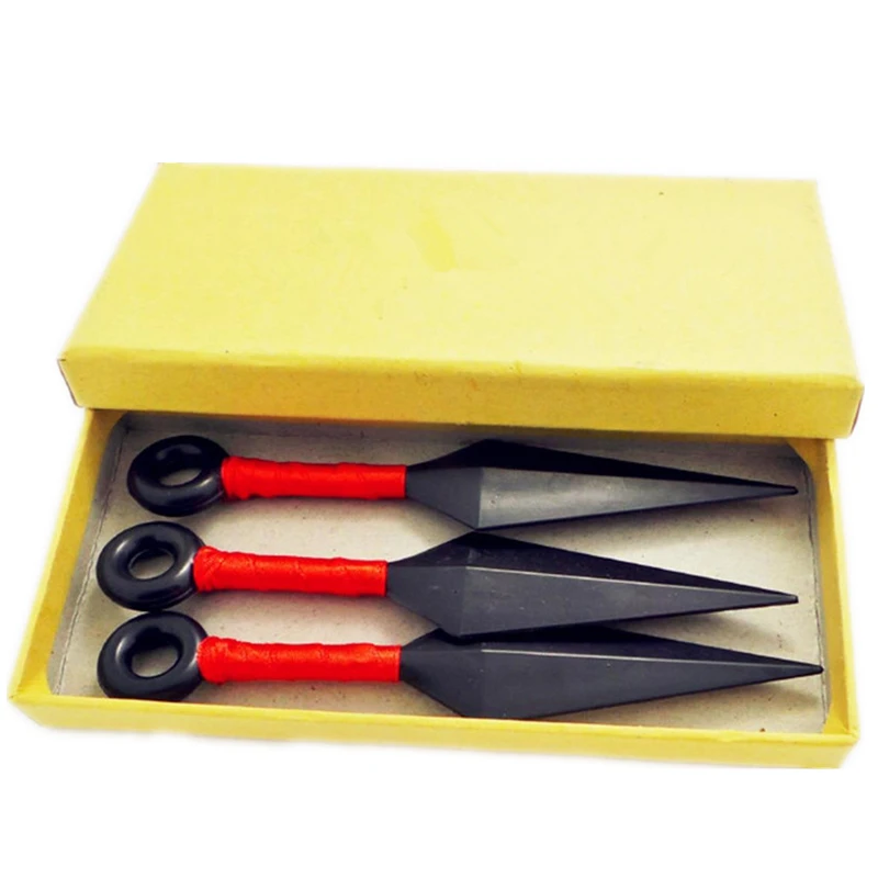 3 шт. аниме Ninja Kunai Shuriken Метательное оружие реквизит Косплей игрушка - купить по