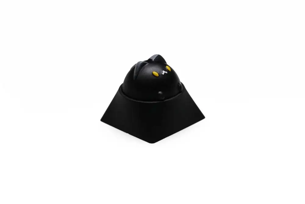 Black Yellow for MX Молоток BUBBLE CAT ARTISAN KEYCAP совместим с переключателями Cherry MX Topre HHKB и клонами черный желтый зеленый синий красный розовый - Цвет: Black Yellow for MX