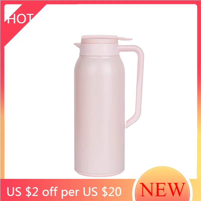 

Изолированная пластиковая модная бутылка для воды, большая фляжка из нержавеющей стали для домашнего использования, термос, бутылка для ча...