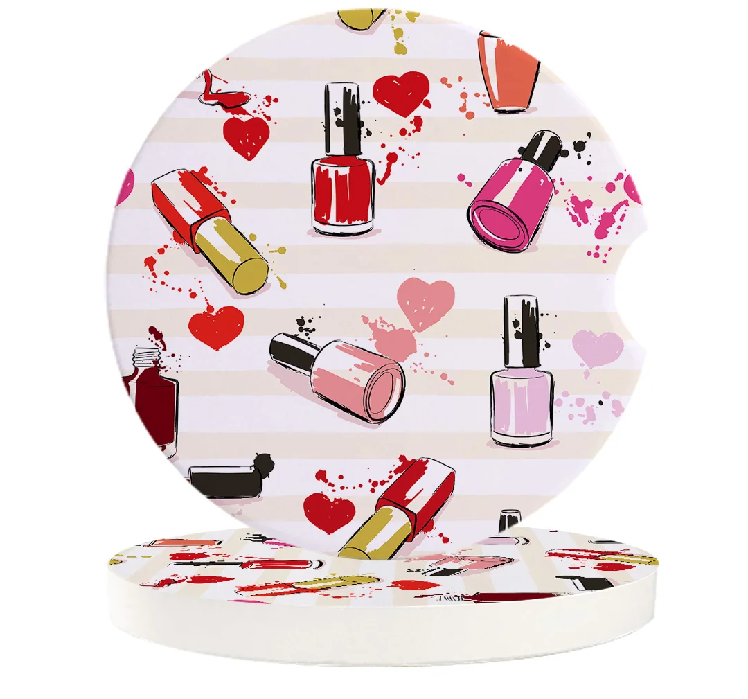 Автомобильный коврик для чашки керамическая кружка набор Coaster косметический лак