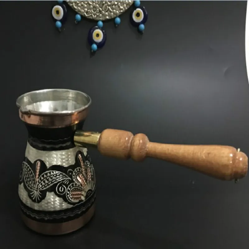 

Утолщенный Турецкий кофейник 5-6, эмалированный кофейник в персидском стиле, медный кофейник ручной работы, турецкий кувшин, молочный кувшин, Кофеварка холодного приготовления