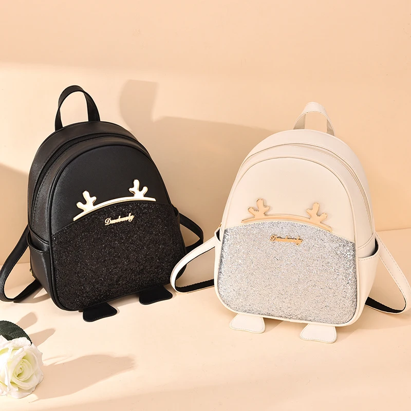 Женский Рог из мультфильма рогатый олень рюкзак для девочек подростков милый