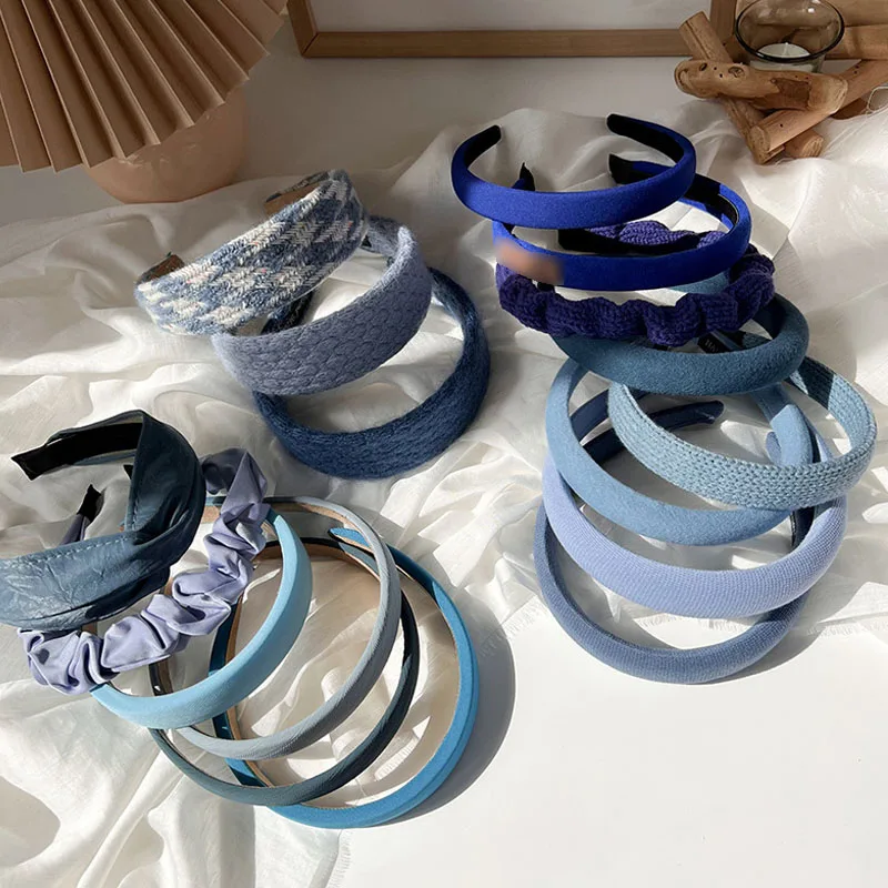 

Women Solid Color Headband Suede Retro Hairbands for Women Girls Hair Band Female Hair Accessories Handmade Head Hoop Bezel