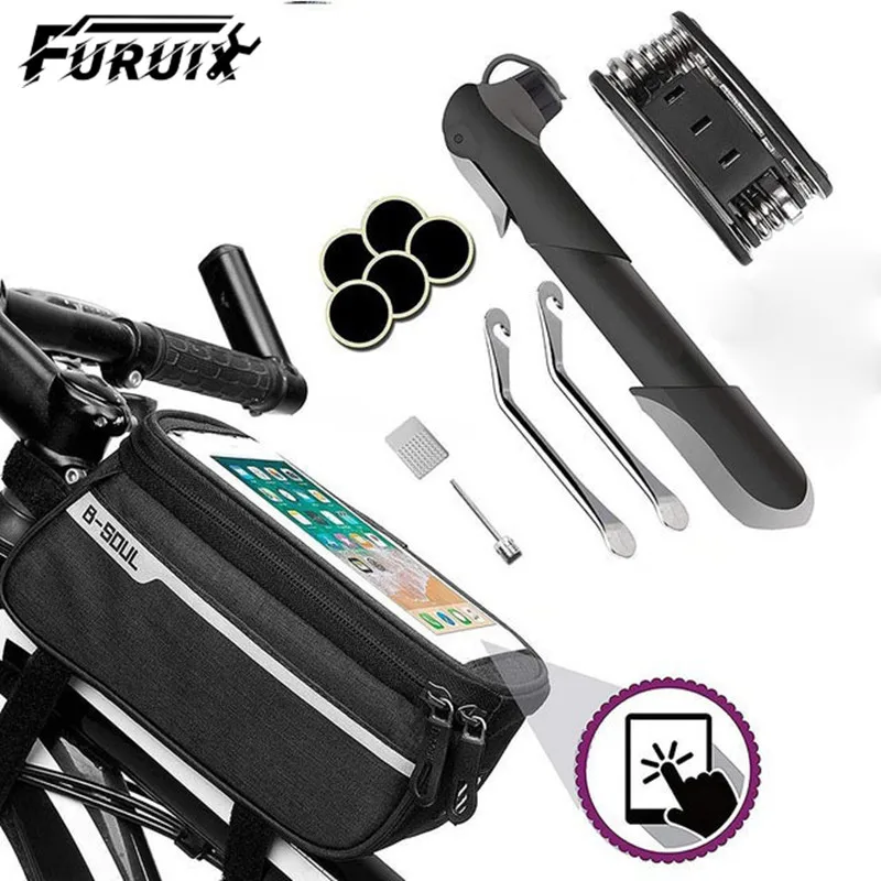 

1.2L Portable Waterproof Bike Saddle Bag Cycling Seat Pouch Bicycle Tail Bags Rear Cycling Repair Tool Bicycle Accessories