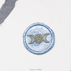 Печать восковой печати с тремя лунами, уникальный подарок, печать для самостоятельного изготовления конвертов, приглашений, печать восковой печати с ручкой