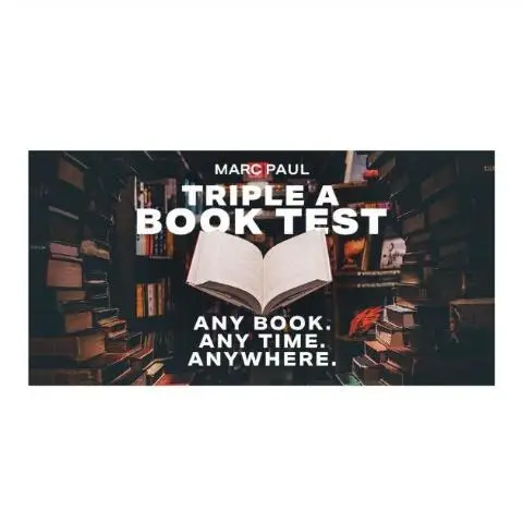 

Тройной книжный тест Марка пола-Волшебные трюки