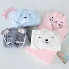Детское Пончо банное полотенце Bebe Toalla бархатное 80*80 см флисовое полотенце с капюшоном для младенцев одеяло для новорожденных Детское полотенце с капюшоном спа для младенцев