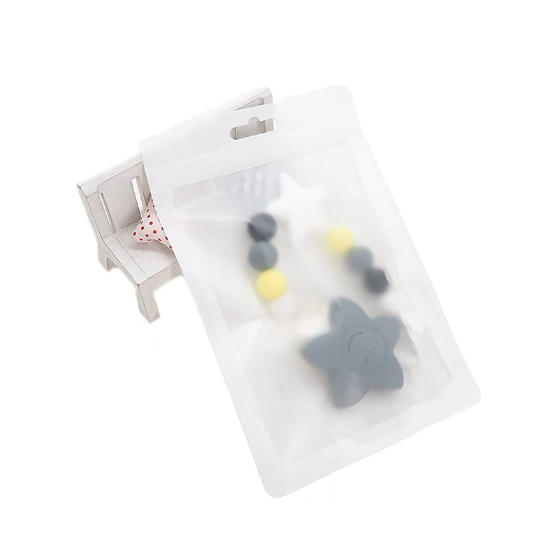 Chenkai 20pcs Pacifier Clip White Plastic Bag Jewelry Packaging Accessory Silicone Teether BPA Free FDA Logo Loose Beads Packing | Украшения