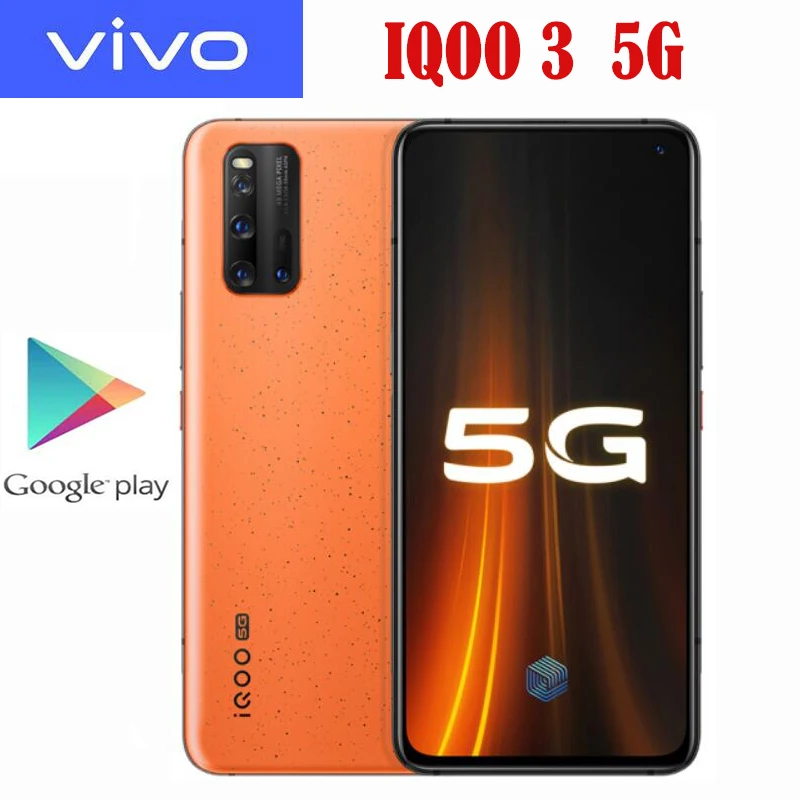 Оригинальный официальный Новое VIVO IQOO 3 5G мобильный телефон Snapdragon 865 6 44 дюймов Super