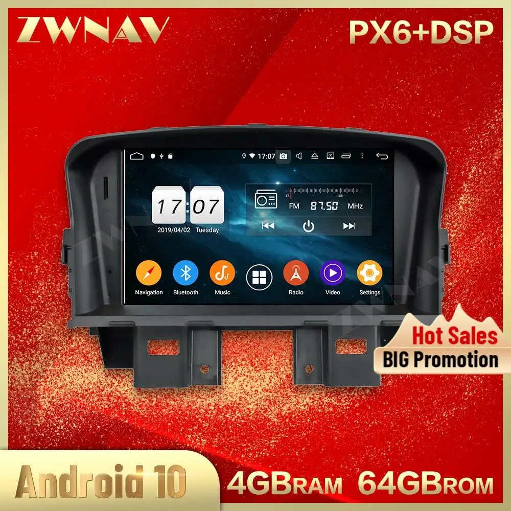 

2 din Android 10,0 экран Автомобильный мультимедийный плеер для Chevrolet Cruze 2008-2011 аудио Радио Стерео GPS навигация головное устройство авто стерео