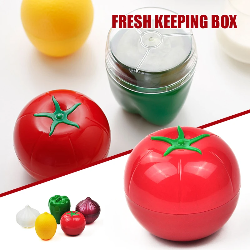 

Fruit/Vegetable Shaped Savers Storage Box Kitchen Food Saver Reusable Refrigerator Storage Box for Food Fresh-Keeping OW