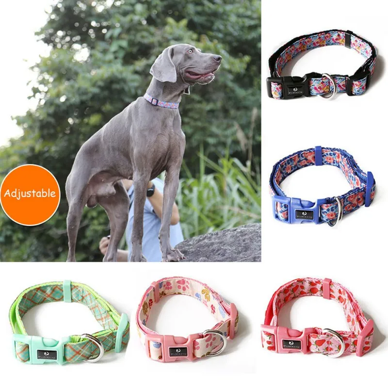 Мягкие и безопасные Светоотражающие жаккардовые неопреновые ошейники для собак