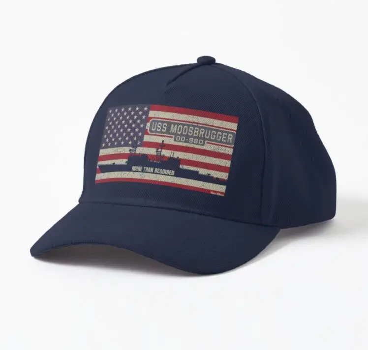 "USS Moosbrugger DD980 Spruance Class Destroyer Ship Baseball Caps