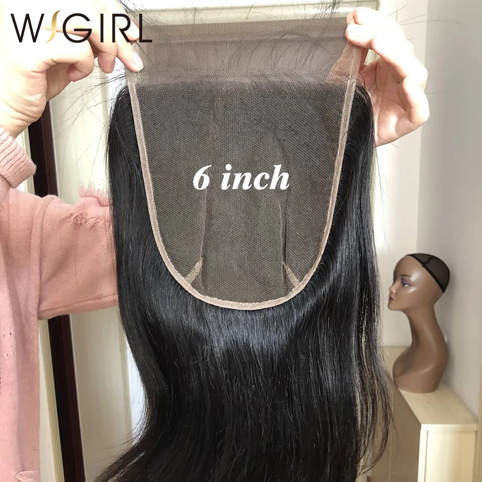 Wigirl прямые волосы на шнурках 4x4 5x5 6x6 человеческие Remy с закрытием Детские Волосы