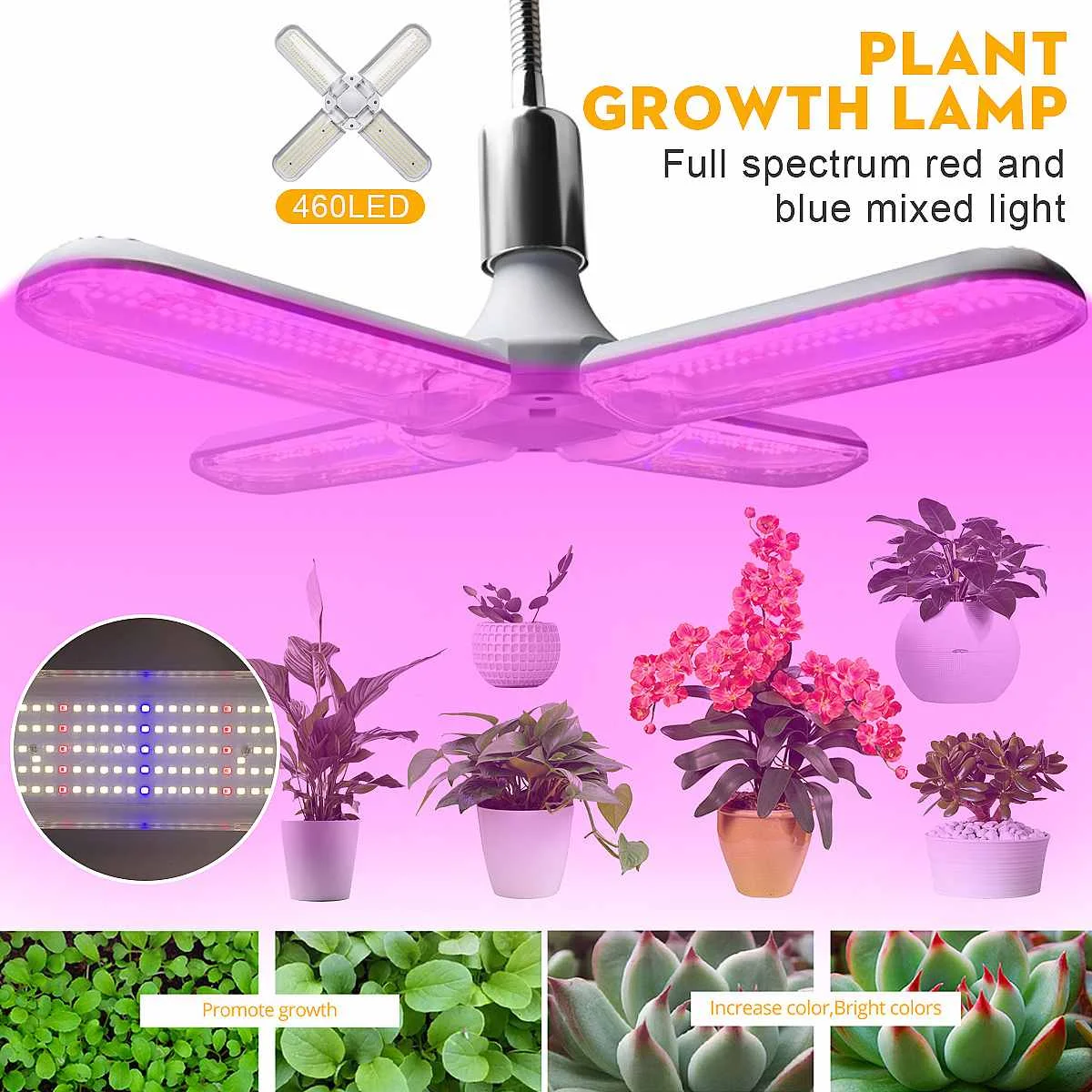 

Full Spectrum 150W LED Grow Light Plant Lights E27 Bulb Phytolamp Red Blue Warm White For Indoor Greenhouse Vegs Seed
