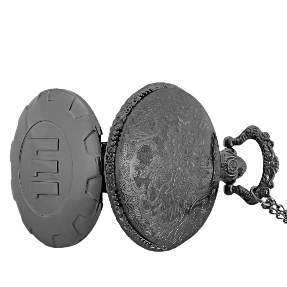 Новые модные кварцевые карманные часы черные игровые Fallout 4 vat 111 стимпанк женское
