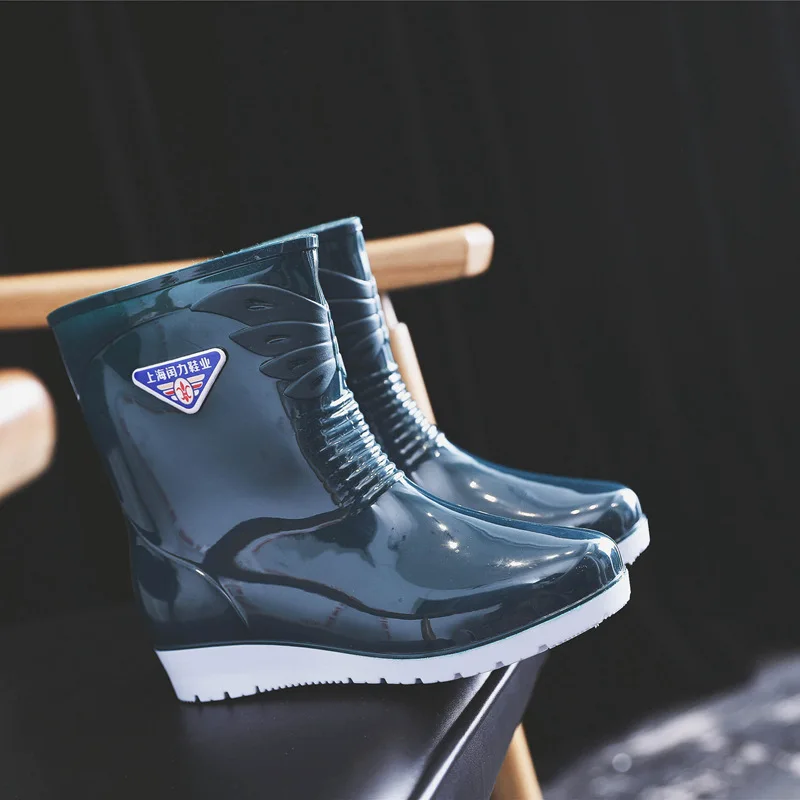 Зимние непромокаемые сапоги Женские Модные с белым воротником для взрослых