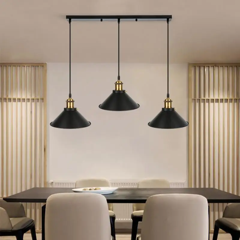 

A Set Three Retro Industrial Style Indoor Lighting Nordic Chandelier Modern Houses Unique Design Hanging Lights 50*23*10cm HWC