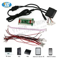 arcade kits pcb board 4 in 1 usb encoder with wires to ps2 ps3 pc joystick controller cable for jamma mame diy