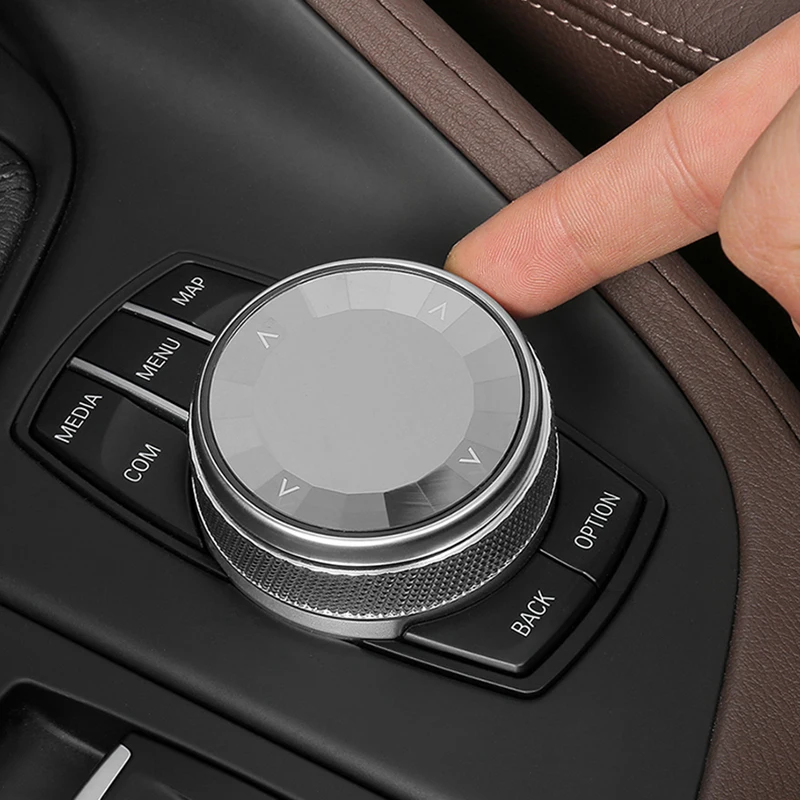 Автомобильный мультимедийный пуговицы крышка наклейки iDrive для BMW 1 3 5 7 серия X1 X3 F25