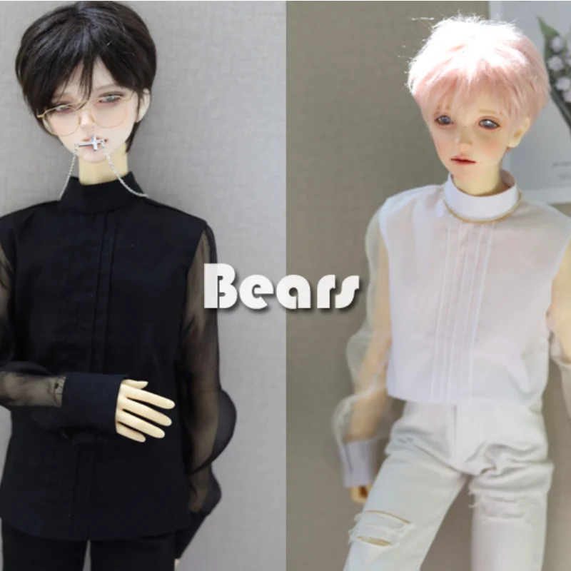 

BJD doll clothes organ pleats and veil sleeves open collar shirt for 1/3 1/4 BJD SD MSD SD17 Uncle POPO68 SSDF doll bjd tops