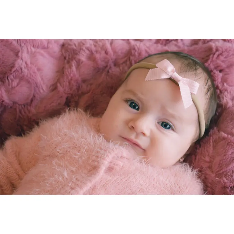 5 шт./компл. бутиковая детская нейлоновая повязка на голову однотонная эластичная