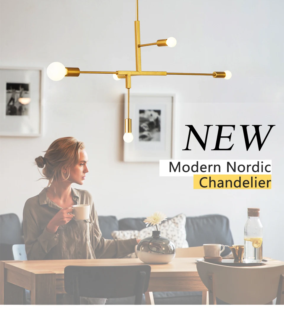 

LED Pendant Chandelier For Living Room Bedroom Home Industrial Light Chandelier Modern Loft Ceiling Chandelier Lamp Lighting