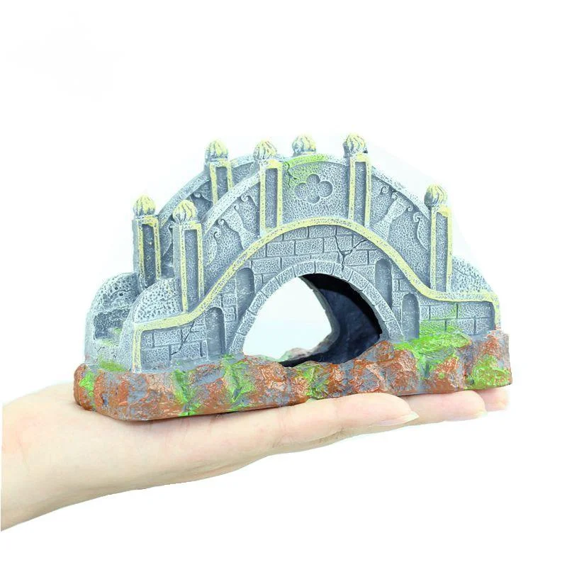 

Aquarium Decoration Fish Shelter Resin Arch Bridge Fish Tank Landscaping Ornaments Aquascape Landscape Home Decor Accessories