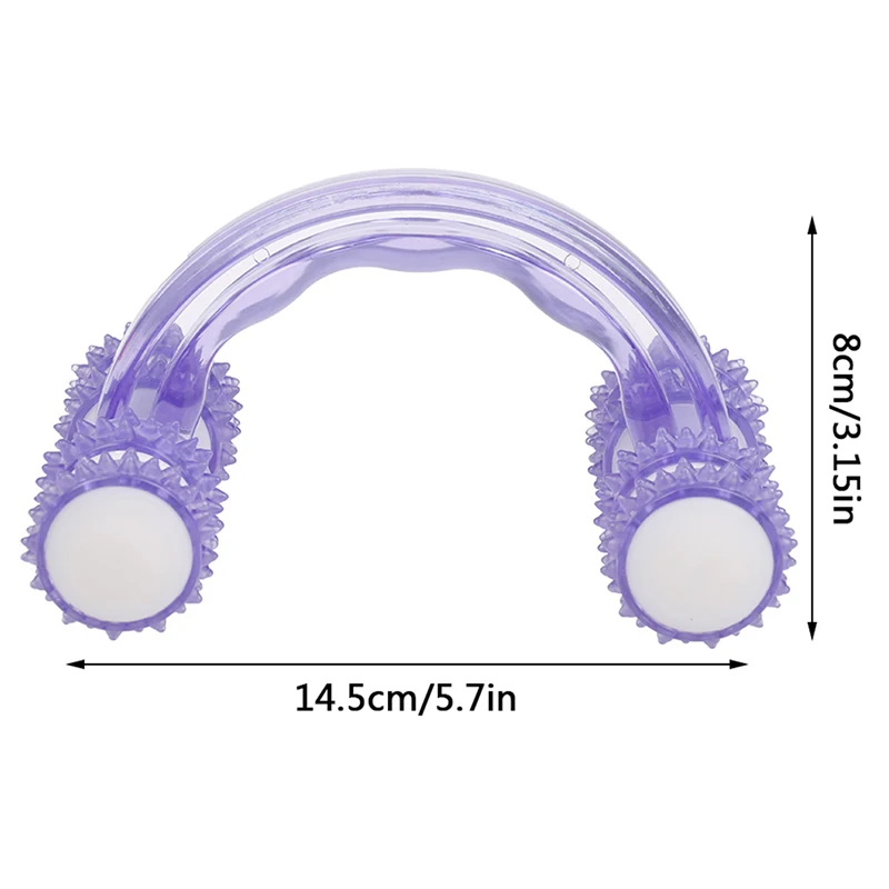 1PC Eight Roller Wheels Full-body Plastic Car Relaxing Hand Massage Tool Reflexology Face Foot Back Body Therapy |