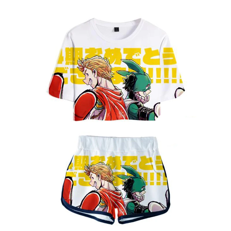 

Boku No Hero Academia Uniform Bakugou Katsuki/Iida Tenya/Todoroki Shouto Cosplay Costume My Hero Academia Sportswear Tops+shots