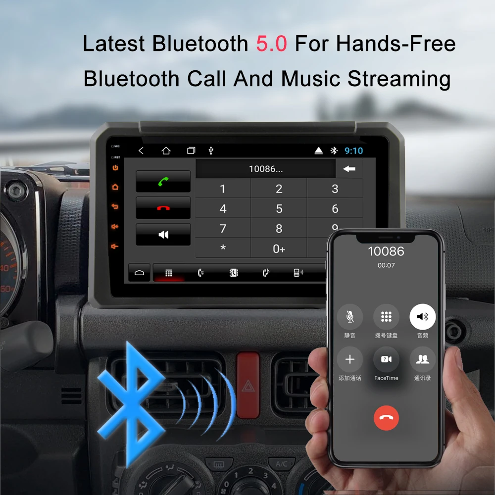 YAZH Android 9 0 автомобильный блок мультимедиа для Suzuki Jimny UTE 2019 2020 с &quot2.5D IPS дисплей Carplay