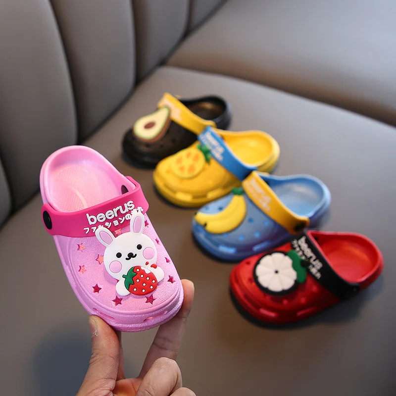 

Girls Cartoon Shoes Summer Toddler Flip Flops Baby Indoor Slippers Beach Swimming Slippers Children Child Kids Slippers For Boys